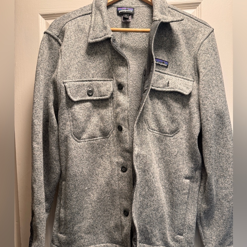Patagonia Gray Button-Up Jacket